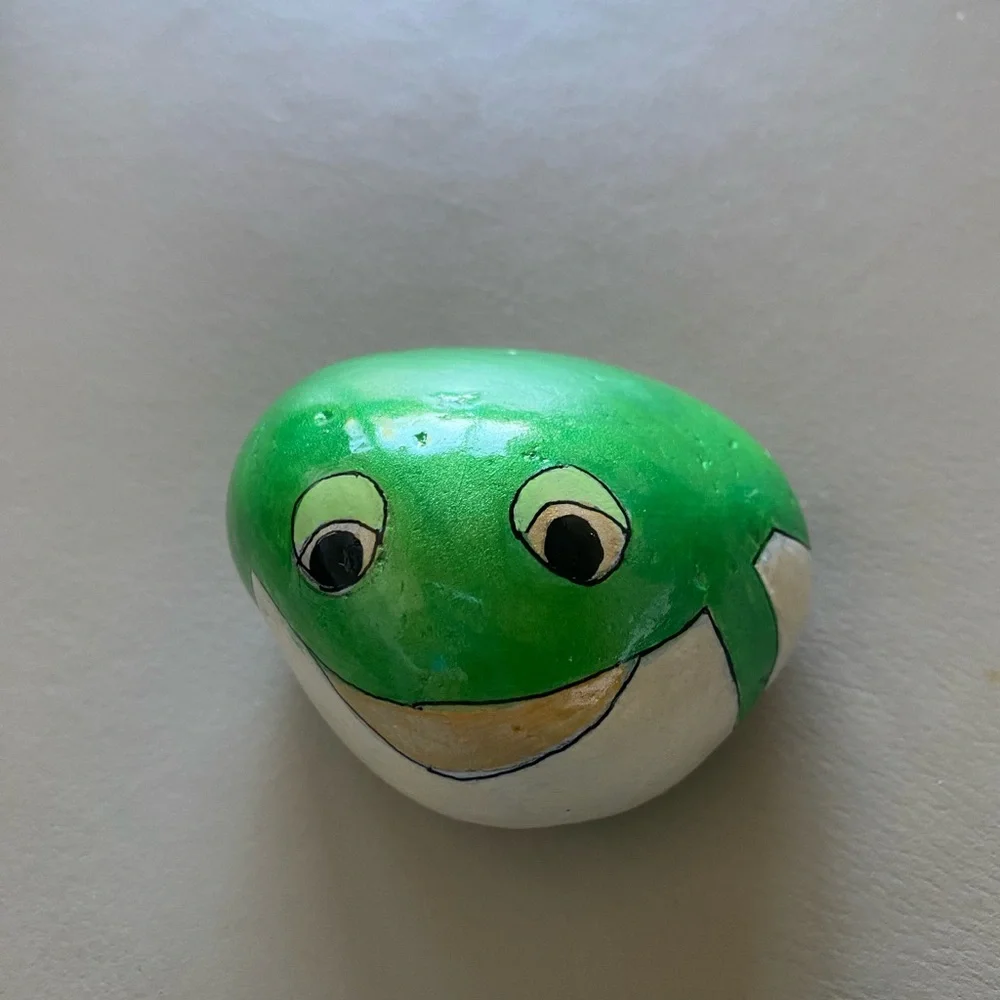 Rock Art Frog 3” x2.5” x2”